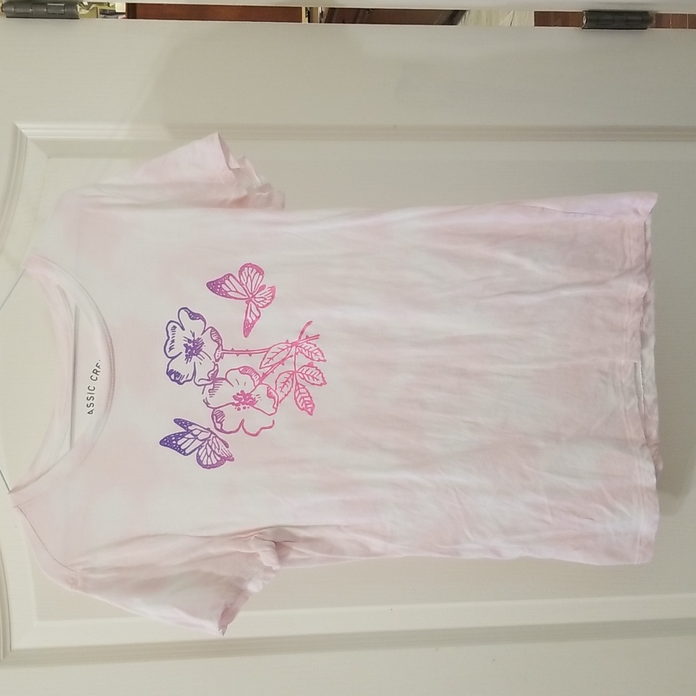 Aeropostale Classic Crew Pink Tie Dye T-shirt XL
